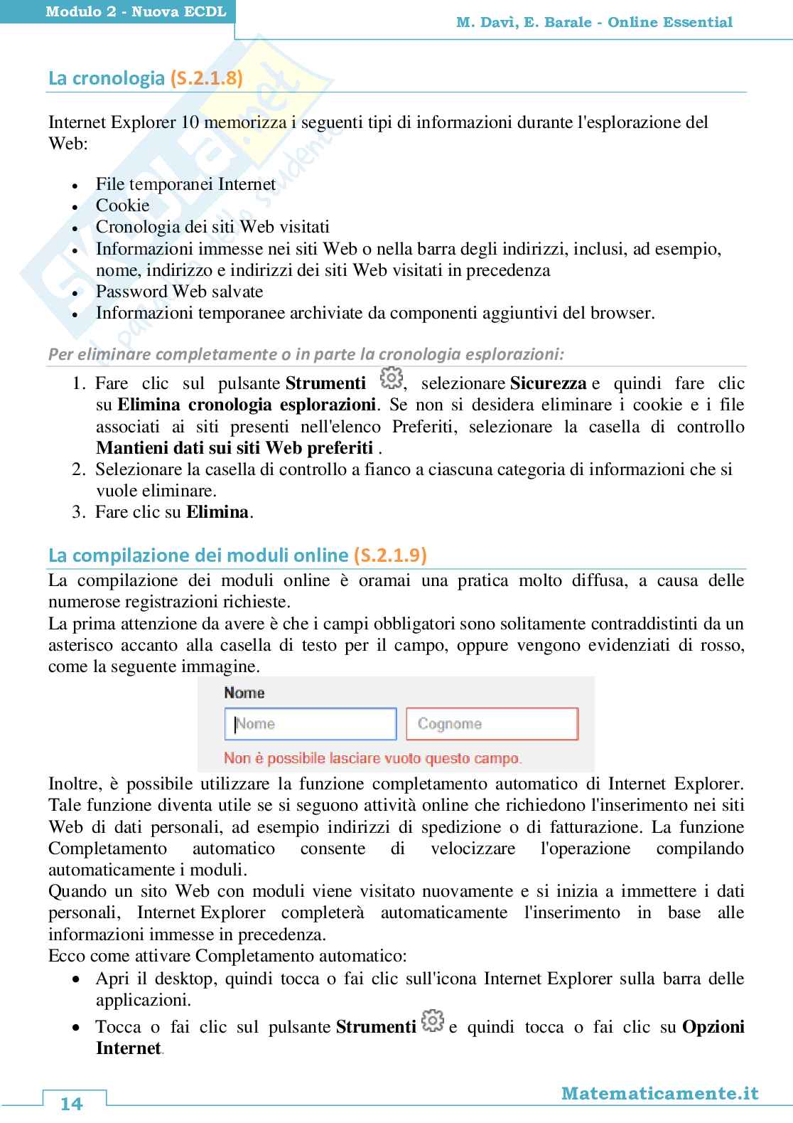 03. Nuova ECDL modulo 2: Online Essential (ebook) Pag. 16