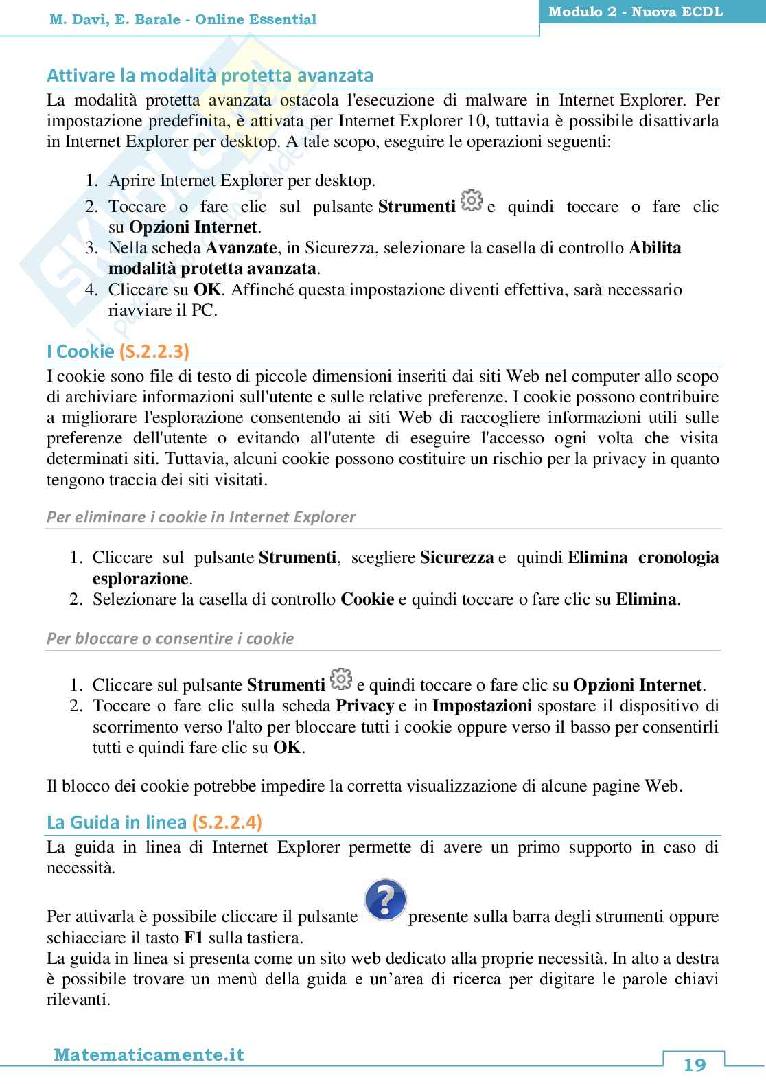 Nuova ECDL modulo 2: Online Essential ebook Pag. 21