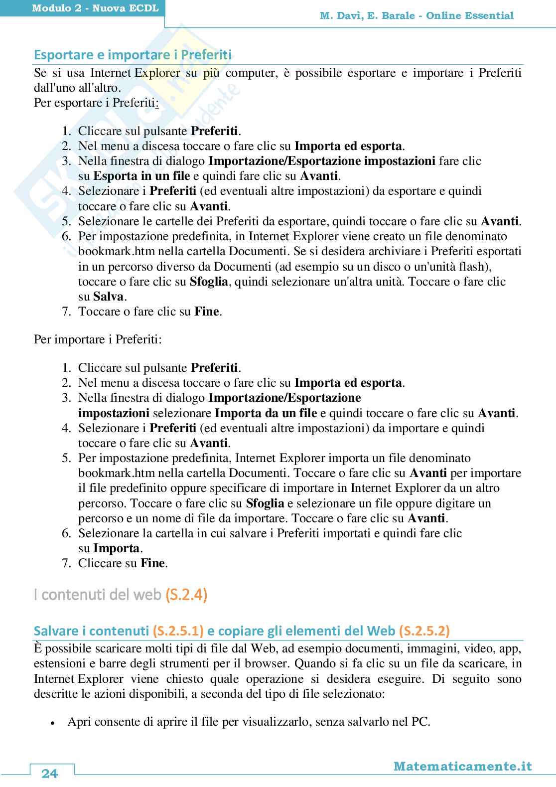 Nuova ECDL modulo 2: Online Essential ebook Pag. 26