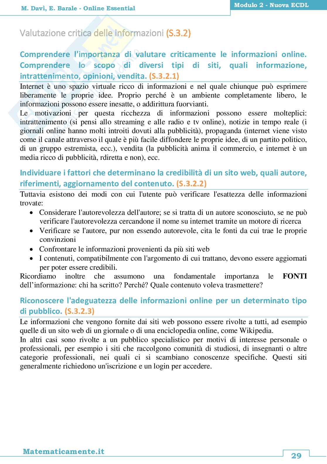 03. Nuova ECDL modulo 2: Online Essential (ebook) Pag. 31