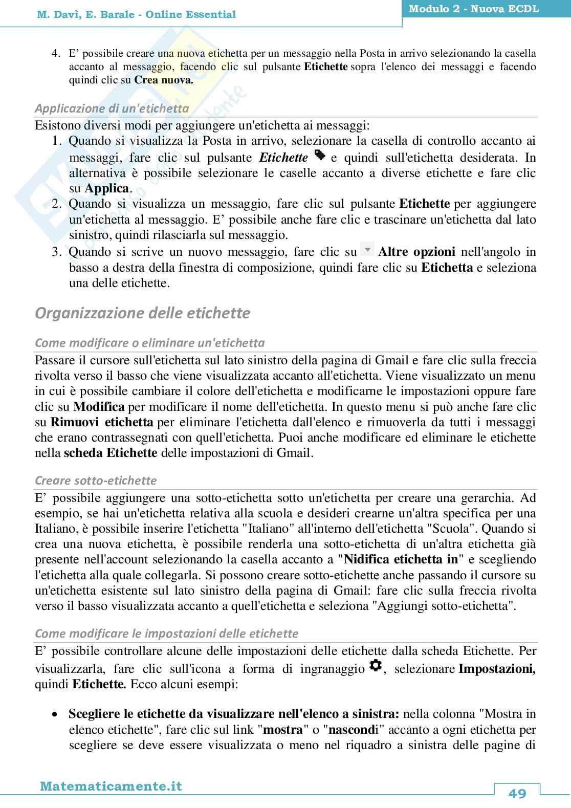 Nuova ECDL modulo 2: Online Essential ebook Pag. 51