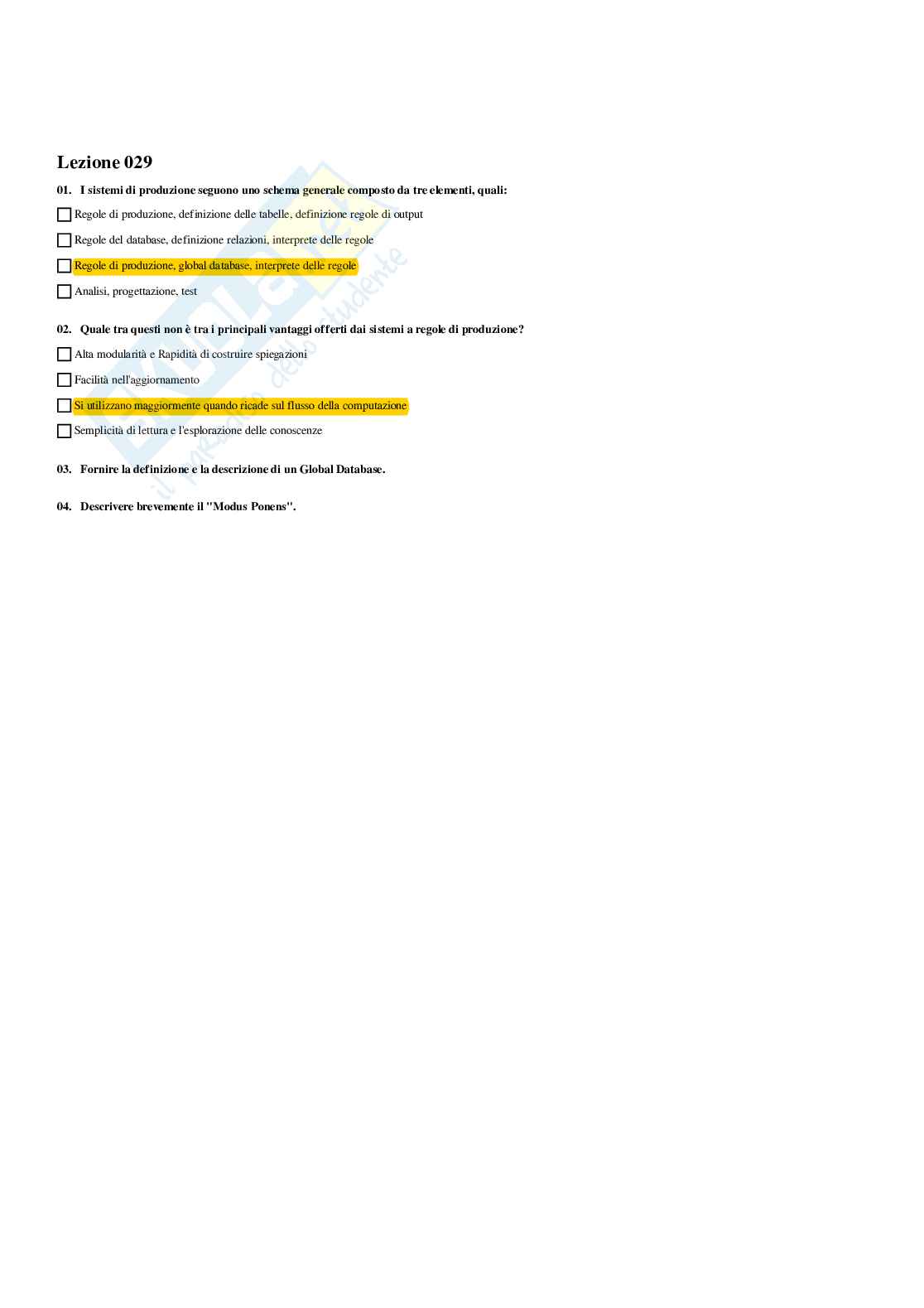 Paniere Informatica - Risposte multiple - aggiornato (2026) Pag. 51