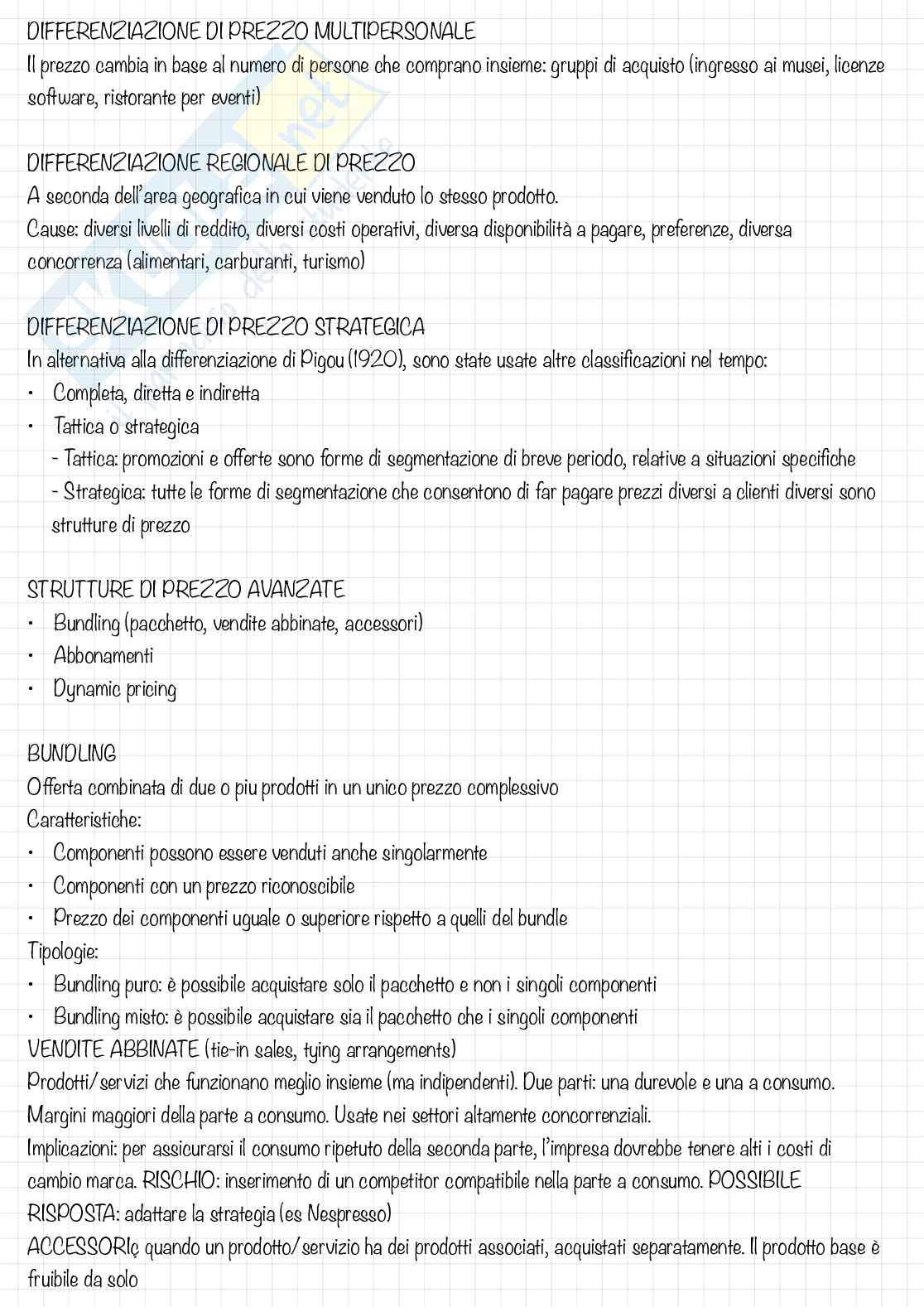 Appunti lezioni Price management Pag. 26