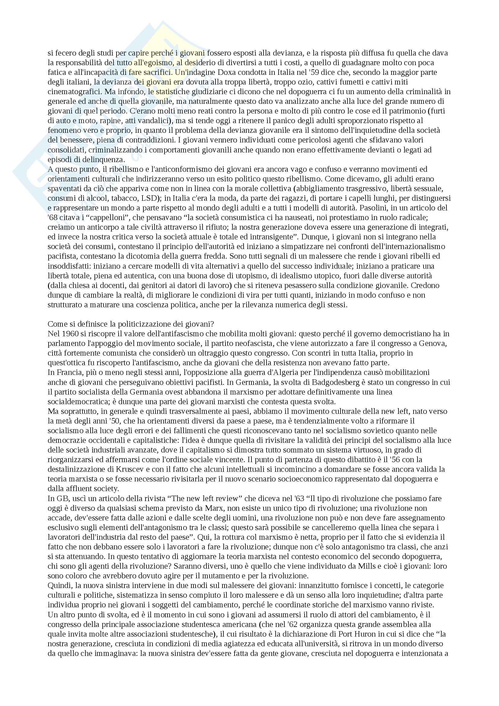 Storia della società del XX secolo - Appunti Pag. 21