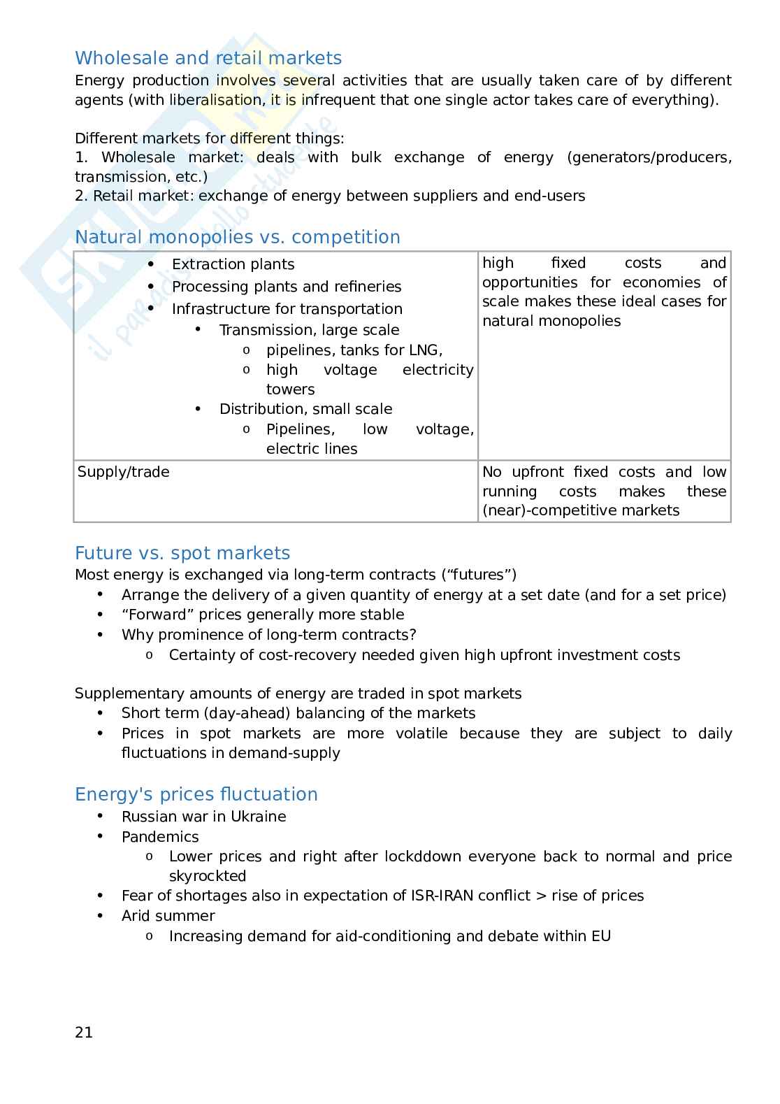 Natural Resources and Energy Security - Economics Pag. 21