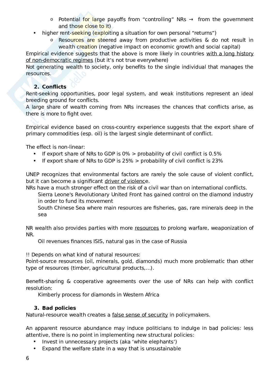 Natural Resources and Energy Security - Economics Pag. 6