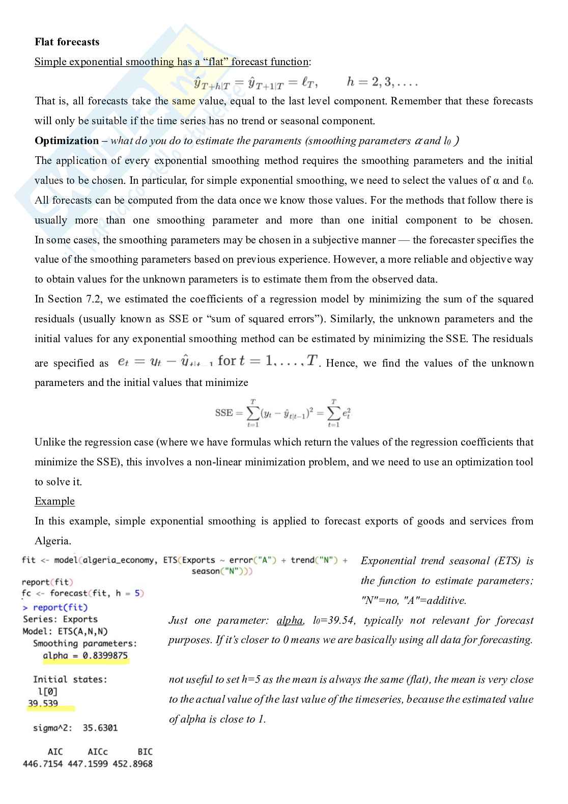 Riassunto esame Data analysis and forecasting, Prof. Bee Marco, libro consigliato Forecasting: principles and practice (3rd ed) .  Monash University, Australia, Rob J Hyndman and George Athanasopoulos Pag. 91