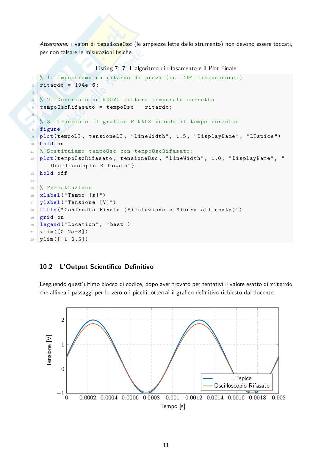 Preparazione excel e matlab per laboratorio Pag. 11