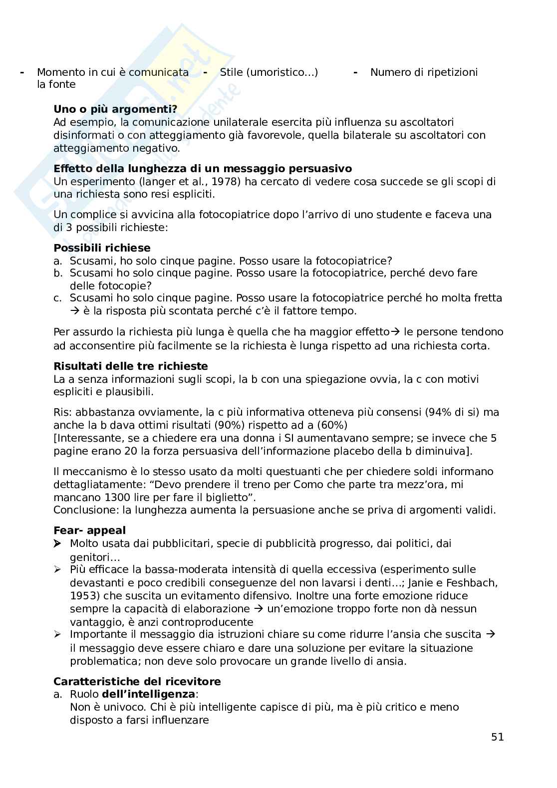 Psicologia sociale Pag. 51