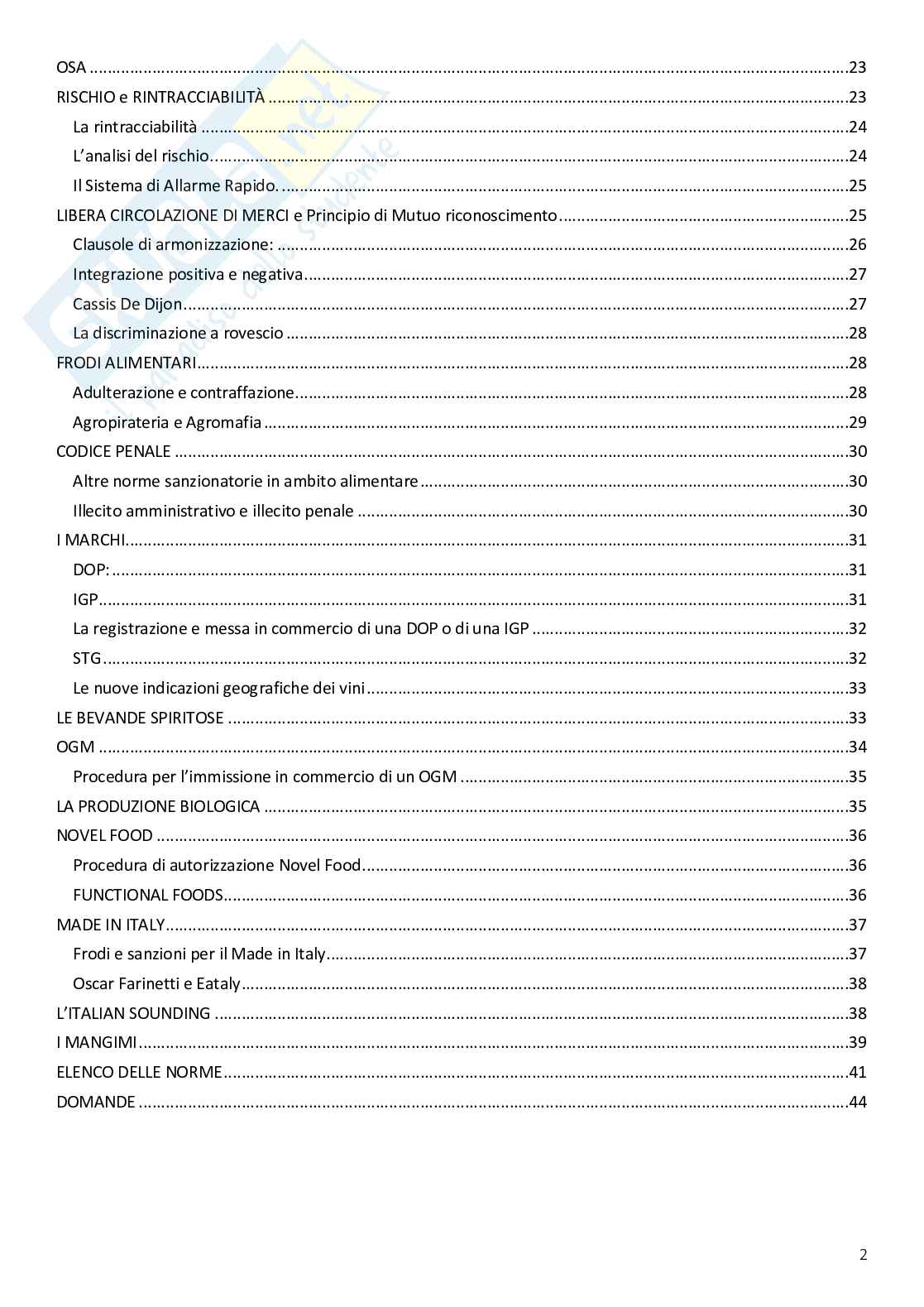 Appunti completi di Diritto Commerciale ed agroalimentare Pag. 2