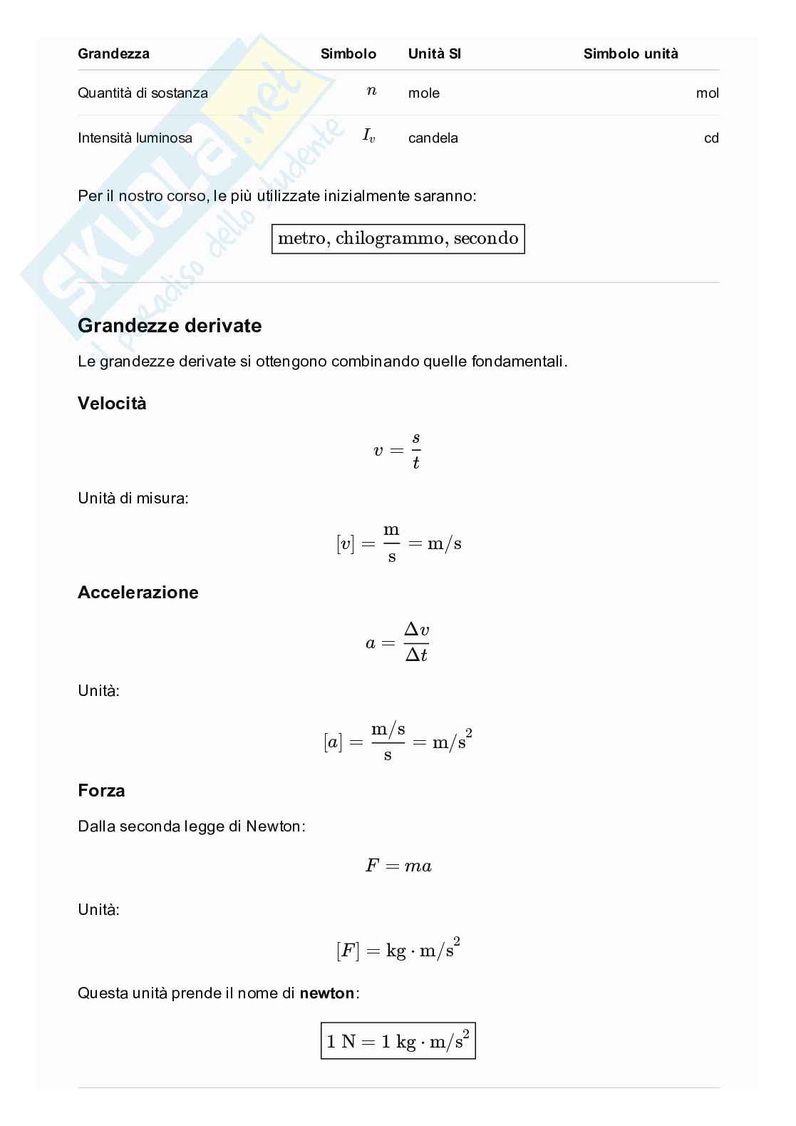 Grandezze ed errori Pag. 2