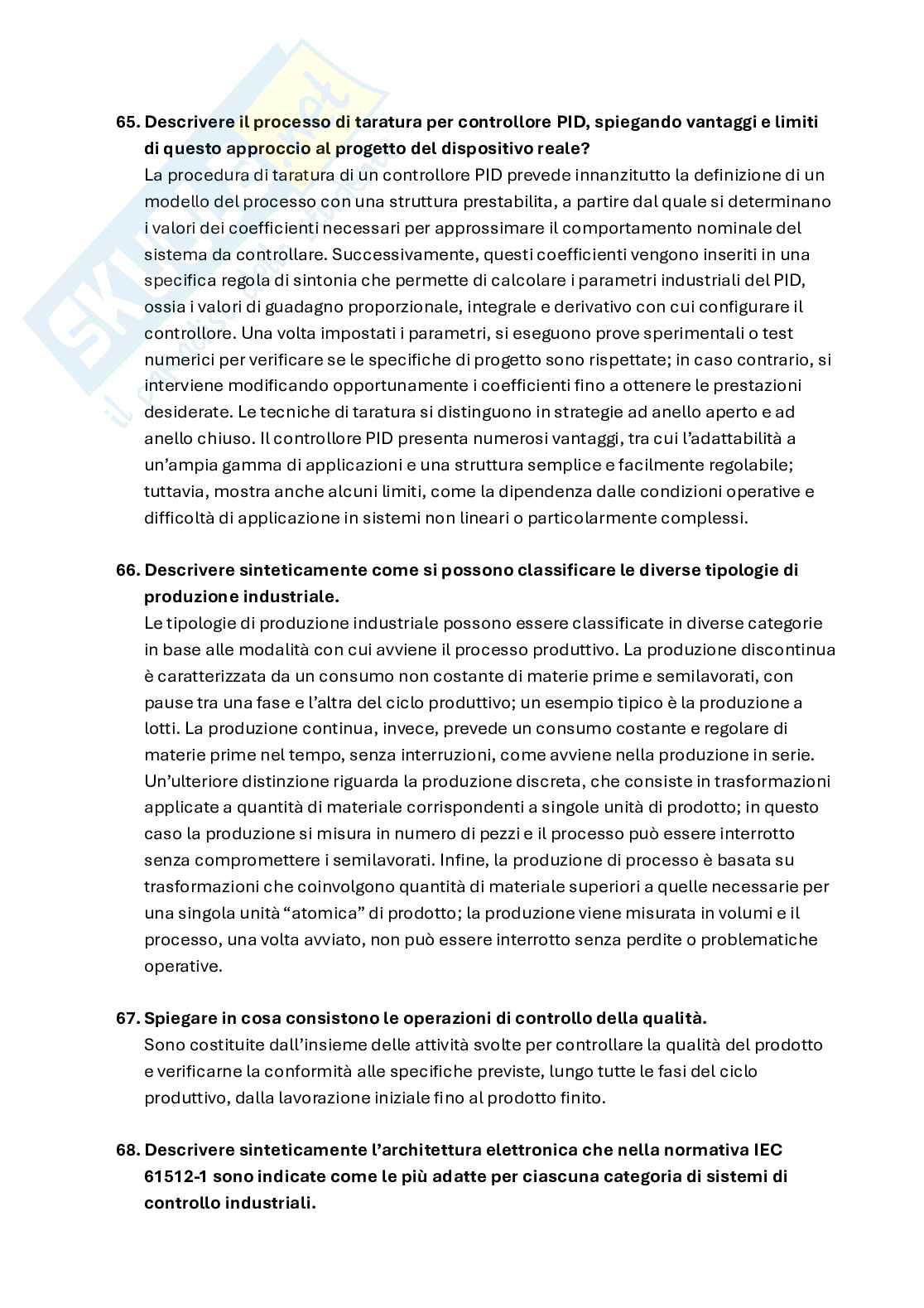 Domande esame Tecnologie per l'automazione industriale Pag. 16