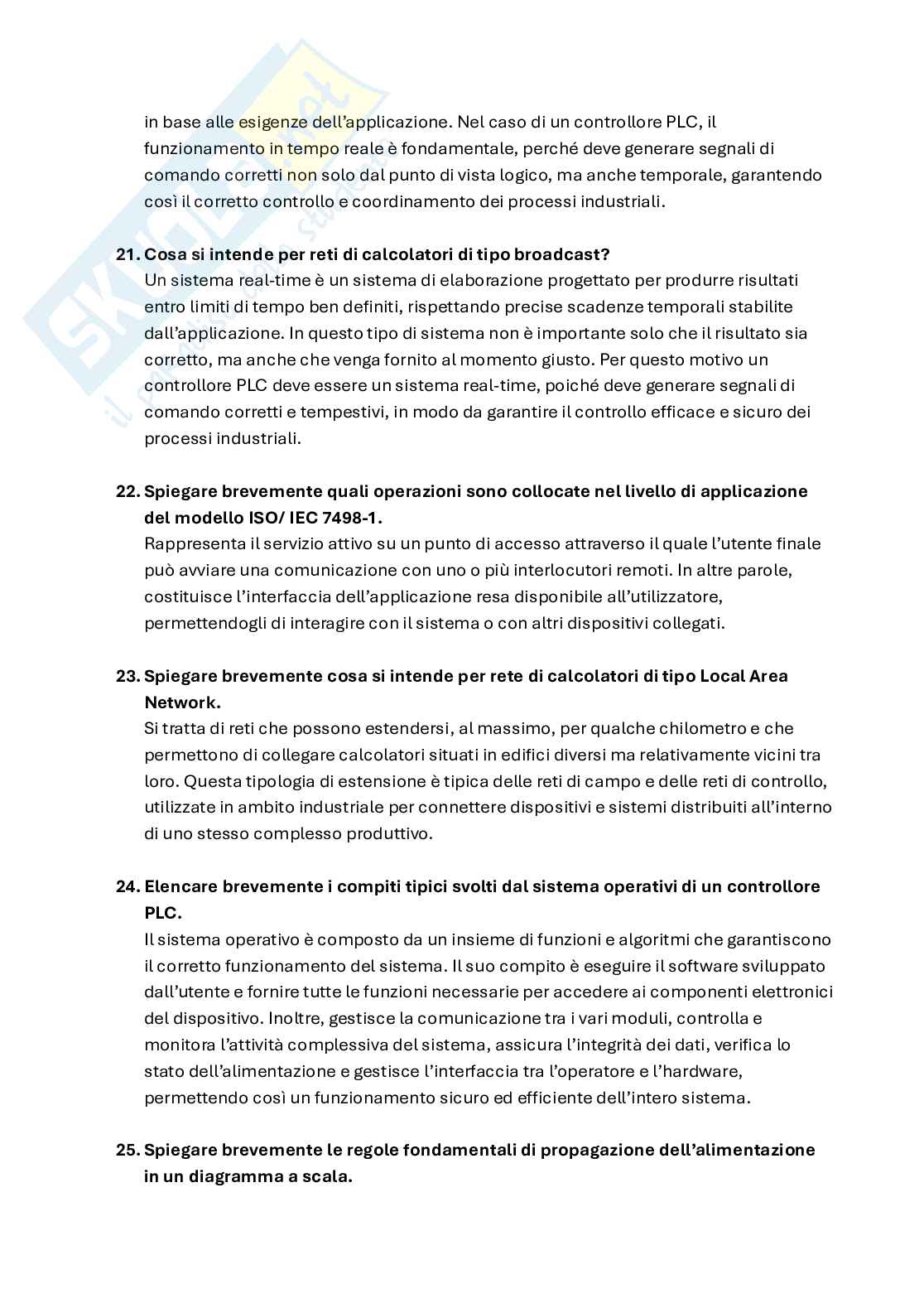 Domande esame Tecnologie per l'automazione industriale Pag. 6