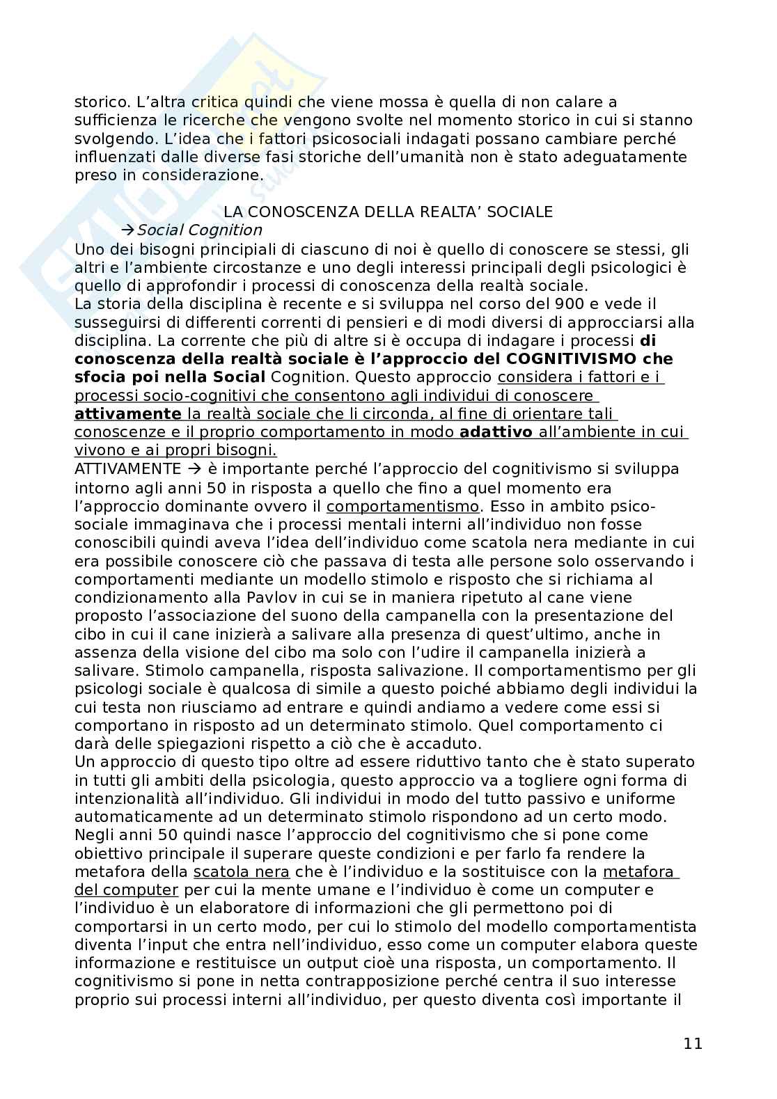 Psicologia sociale 1 Pag. 11