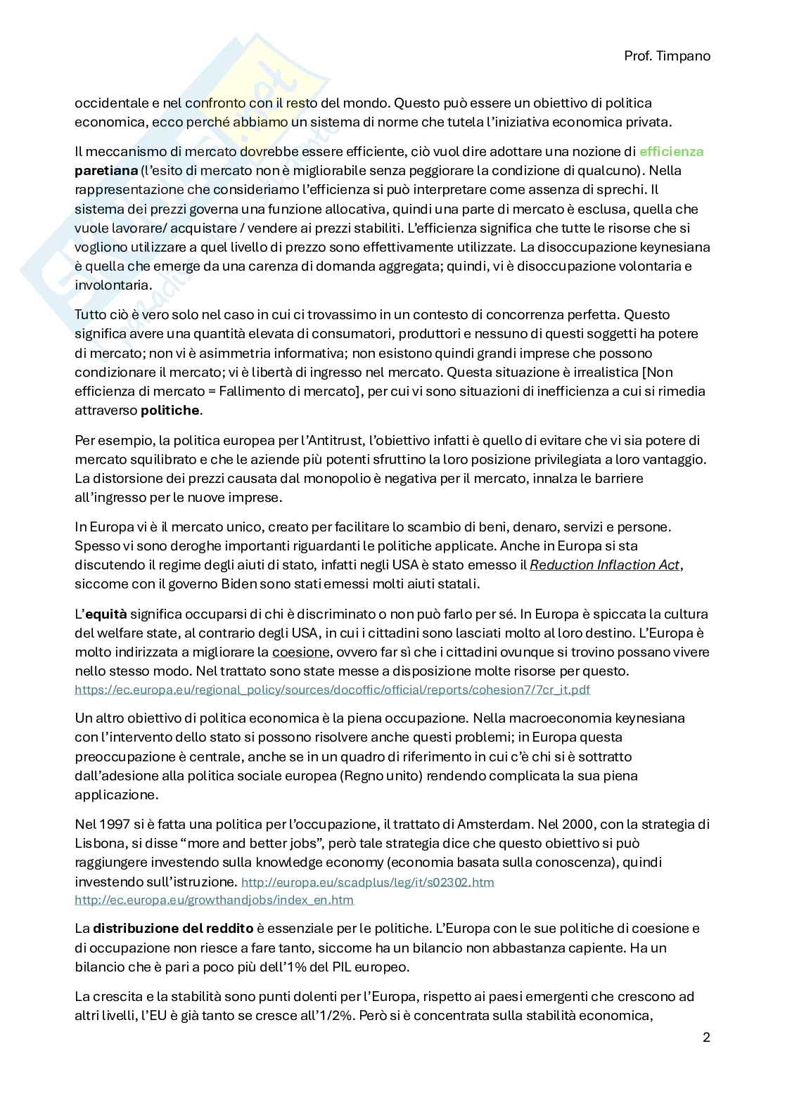 Riassunto esame Politiche per l'innovazione ed economia digitale, Prof. Timpano Francesco, libro consigliato Economia dell'innovazione , Fariselli Pag. 2