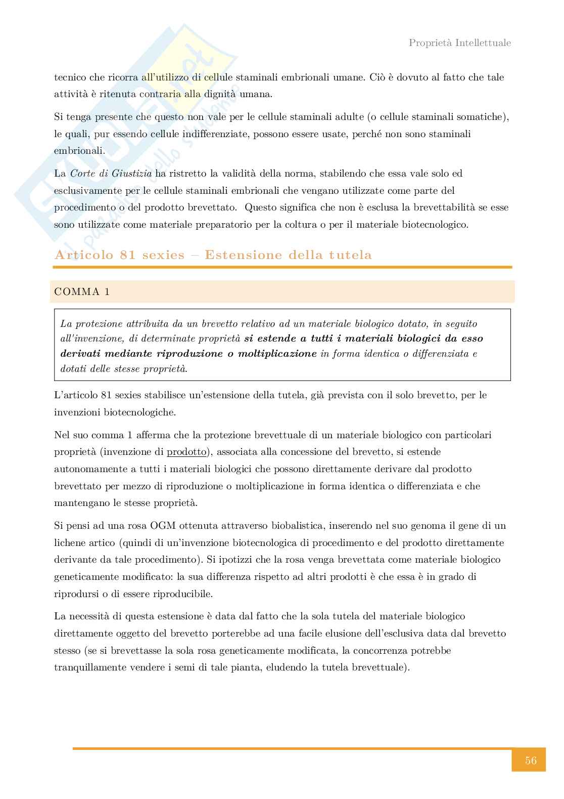 Proprietà Intellettuale Pag. 56