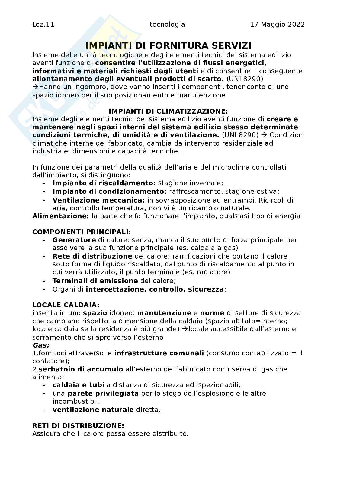 Lezione di Tecnologia dell'architettura Pag. 1