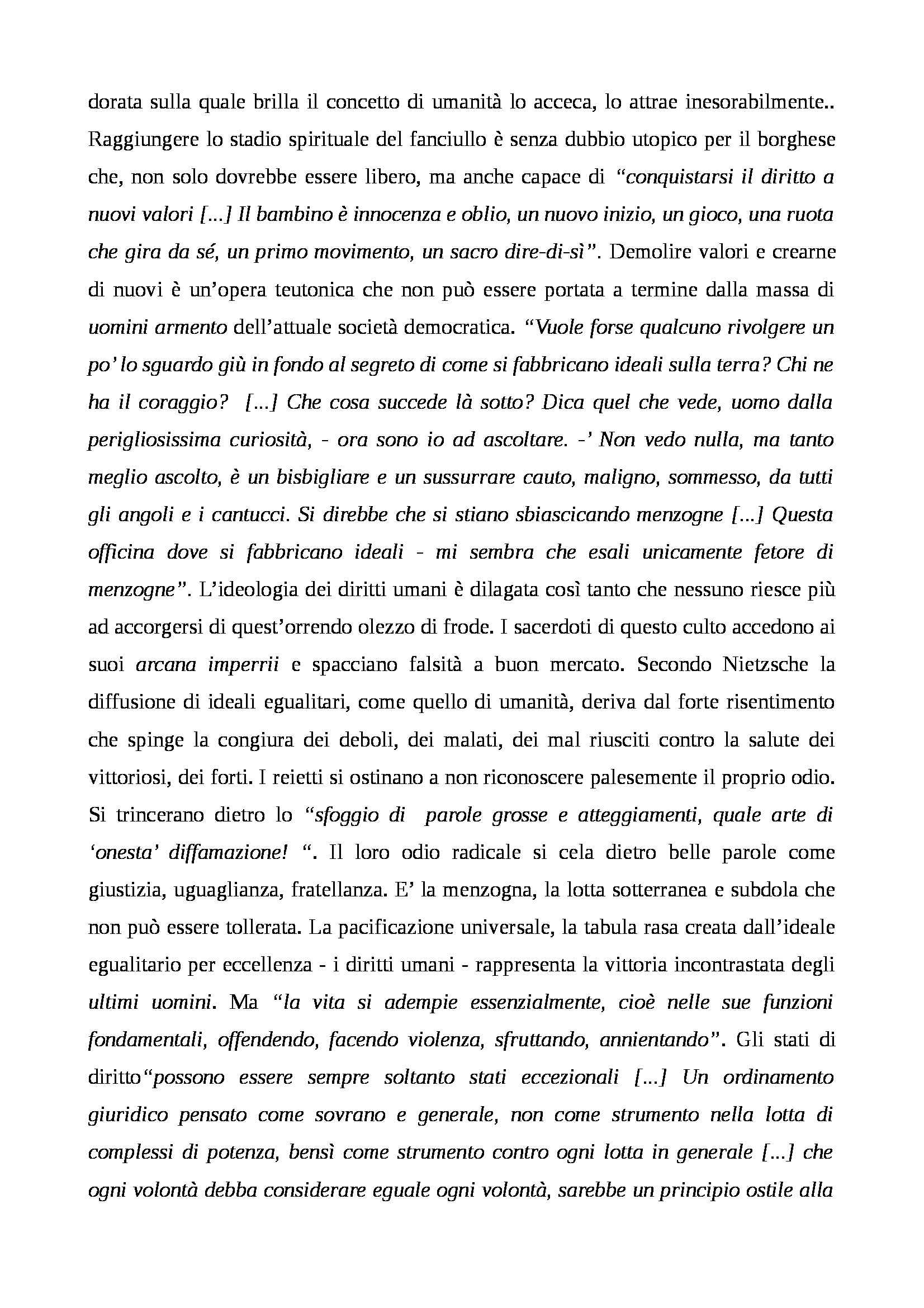 Filosofia del diritto - critica all'ideologia dei diritti umani da quattro prospettive Pag. 11