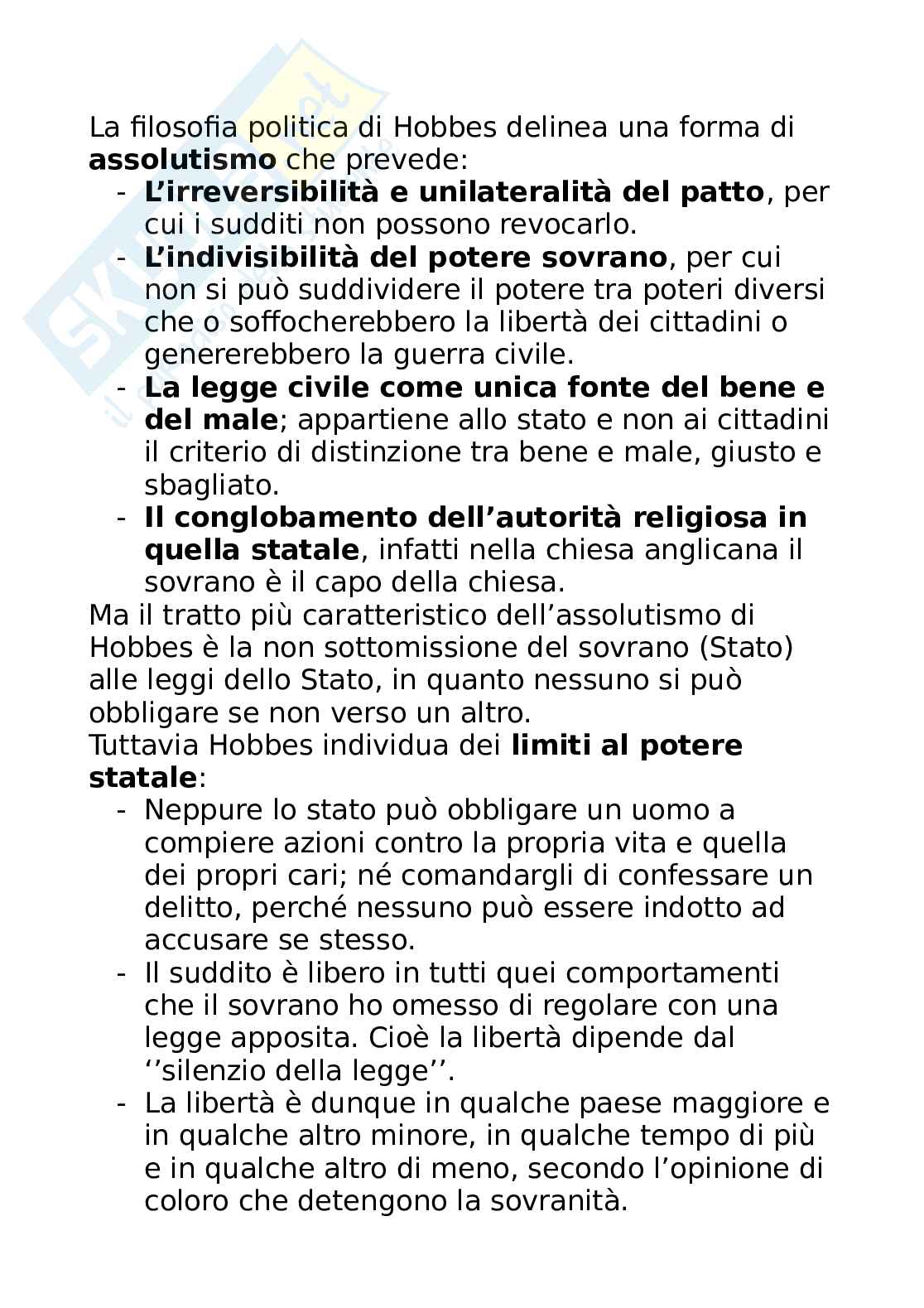 Hobbes, Thomas - Principi pensiero Pag. 6