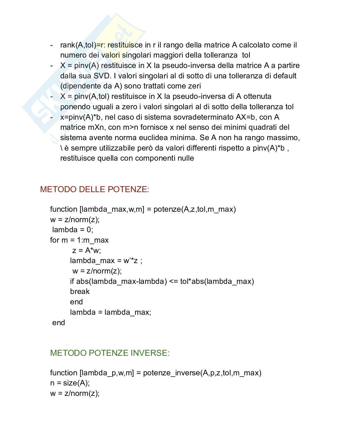 Funzioni matlab Pag. 11