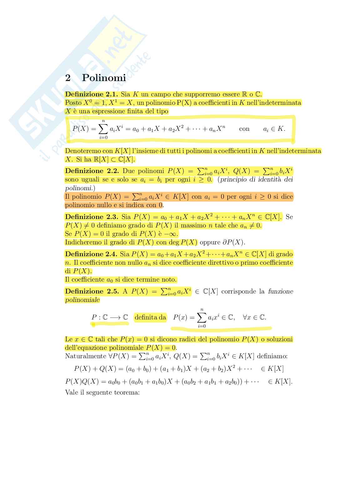 Appunti di Geometria sui numeri complessi Pag. 6