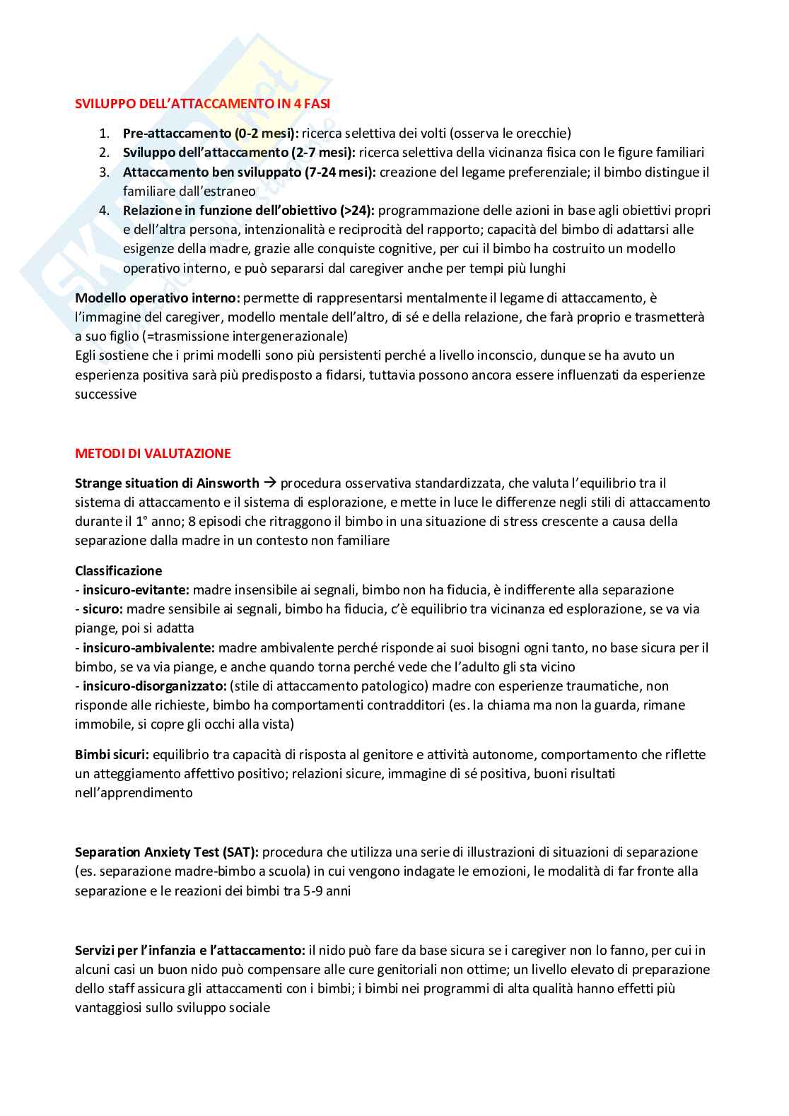 Psicologia dello sviluppo e dell'educazione (B018172) - Kit completo, appunti e preparazione esame | SFP Notes Vol. 22 Pag. 16