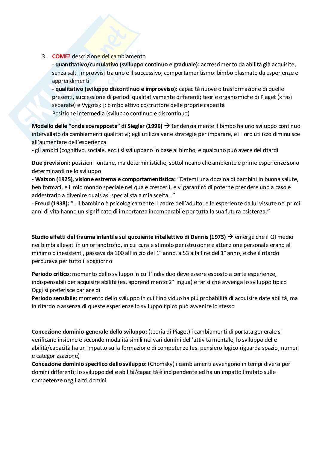 Psicologia dello sviluppo e dell'educazione (B018172) - Kit completo, appunti e preparazione esame | SFP Notes Vol. 22 Pag. 2