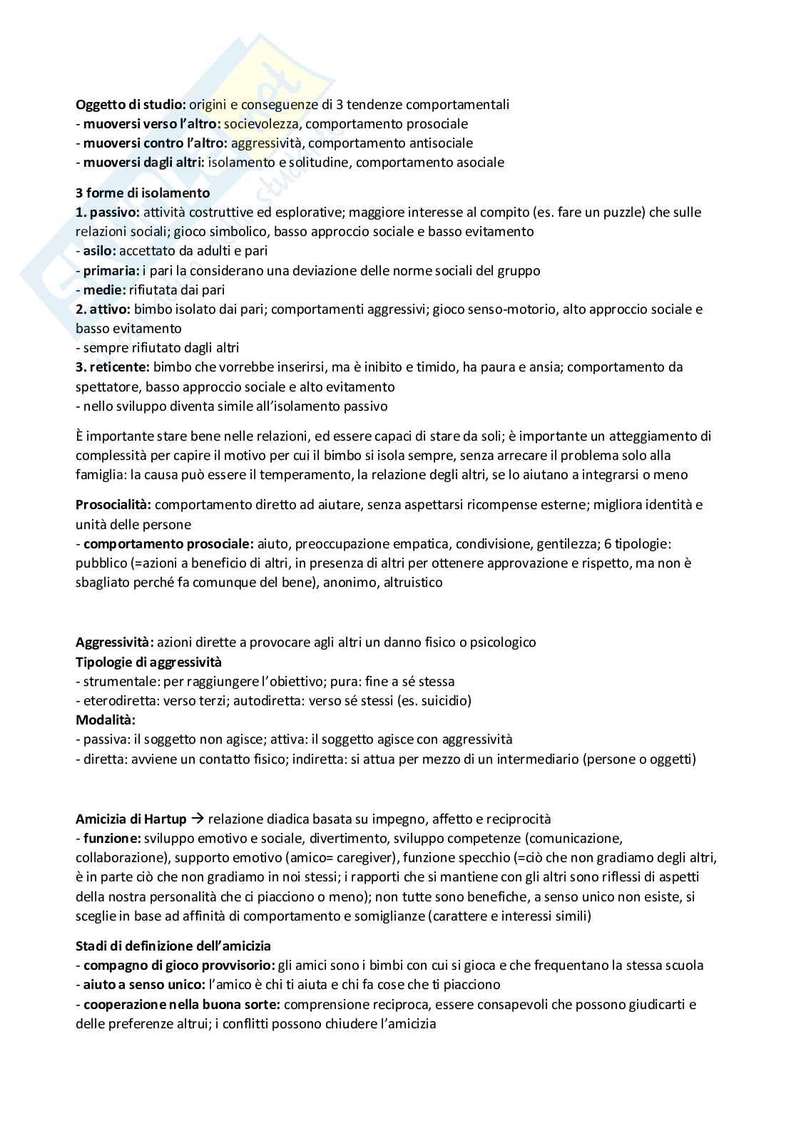 Psicologia dello sviluppo e dell'educazione (B018172) - Kit completo, appunti e preparazione esame | SFP Notes Vol. 22 Pag. 21