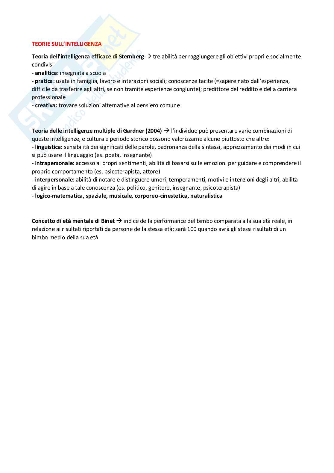 Psicologia dello sviluppo e dell'educazione (B018172) - Kit completo, appunti e preparazione esame | SFP Notes Vol. 22 Pag. 41