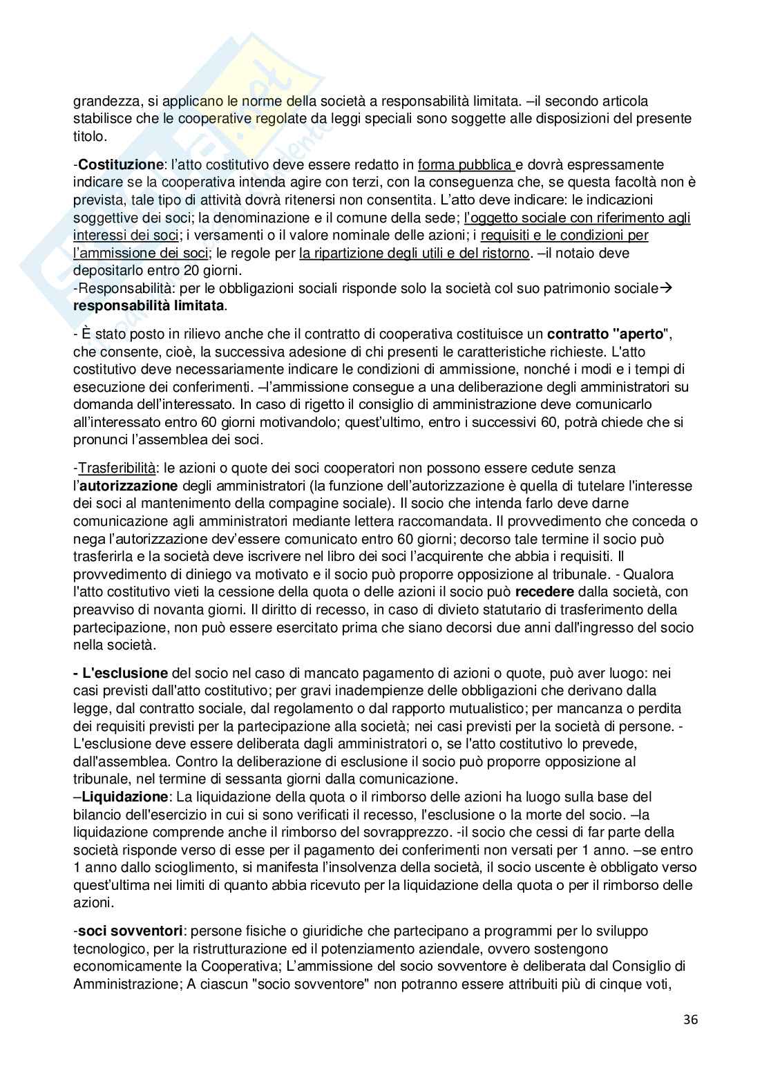 diritto ed economia delle società Pag. 36