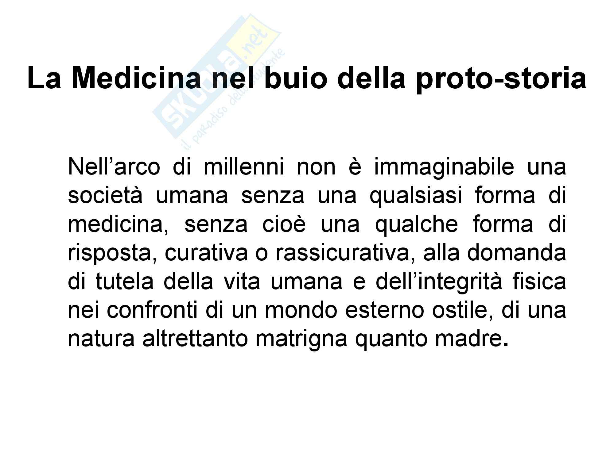 Storia della medicina - Da età classica a moderna Pag. 1