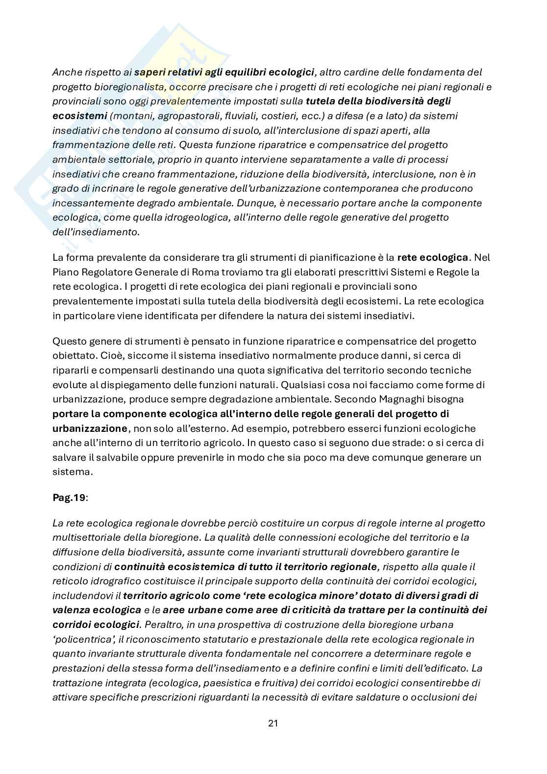 Appunti di Tecnica urbanistica Pag. 21