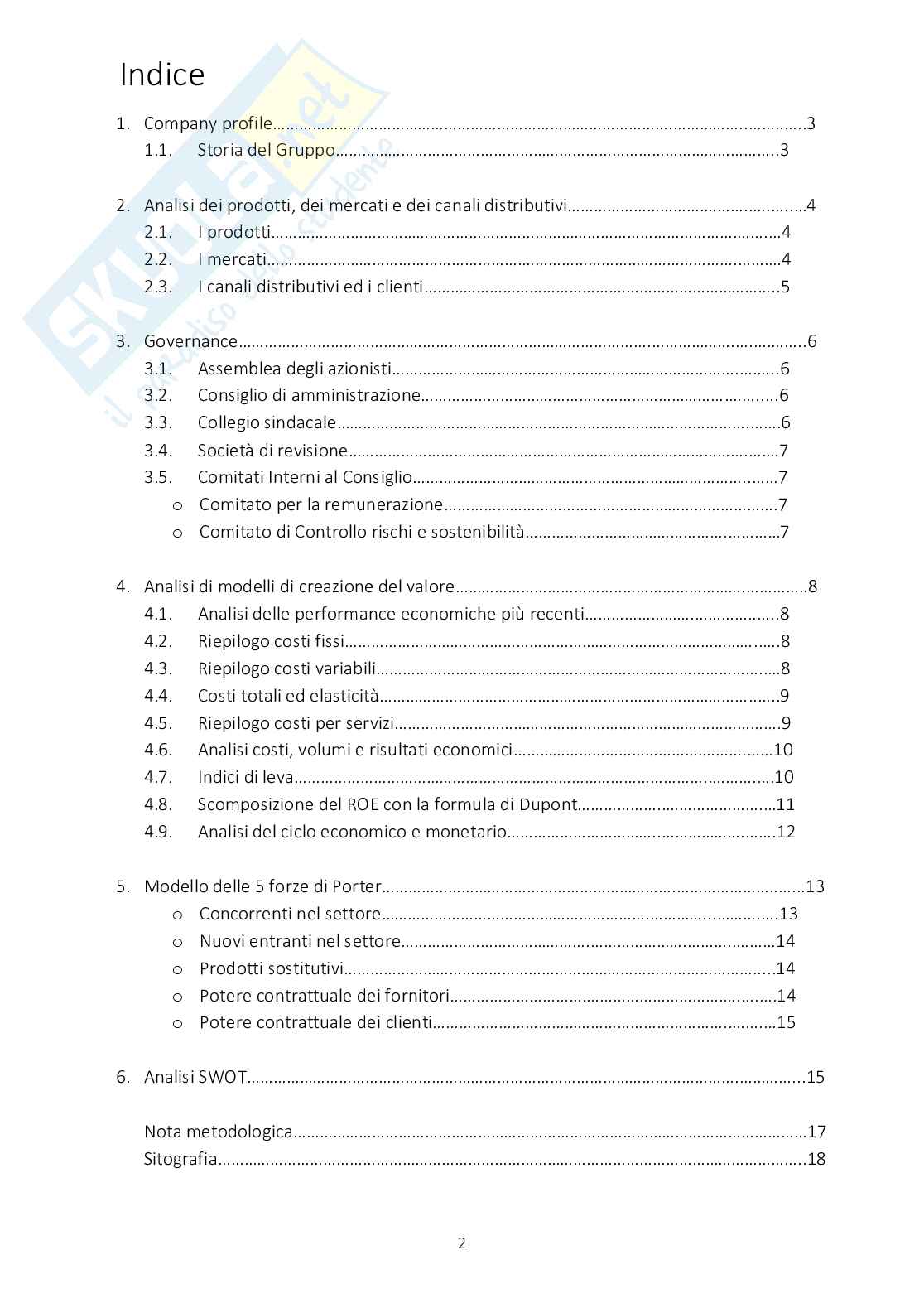 Tesina Gruppo AEFFE  Pag. 2