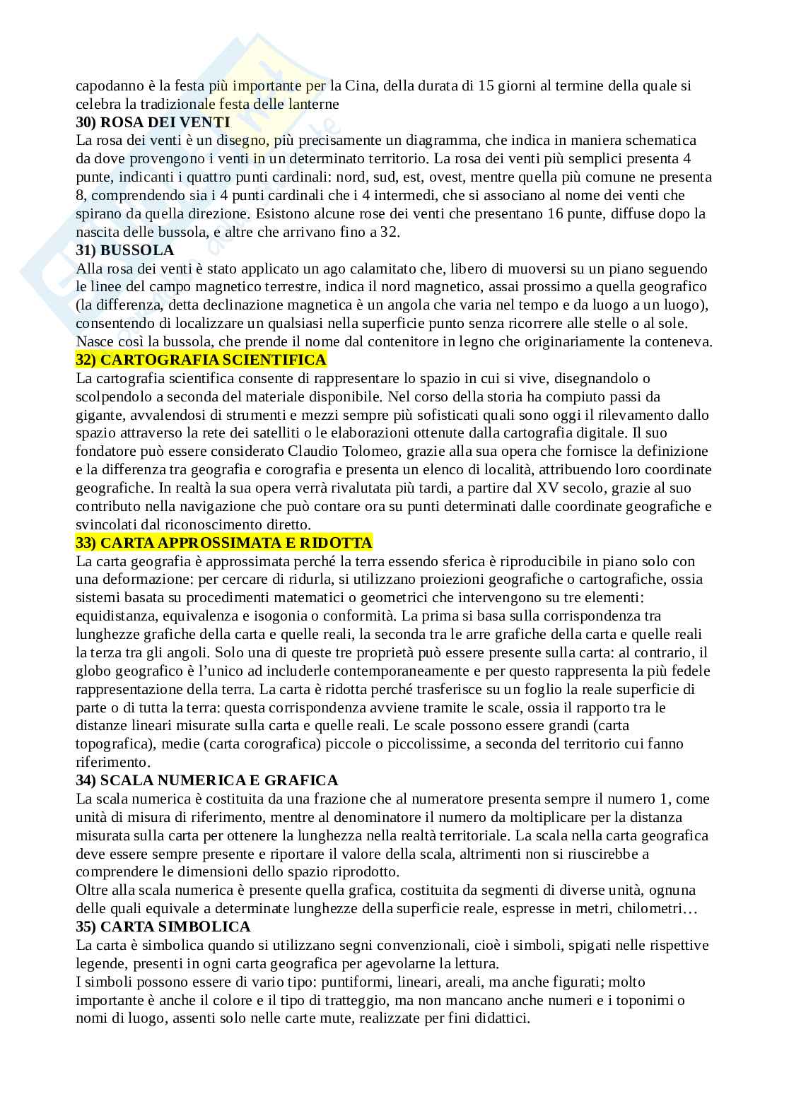 Domande aperte svolte per esame scritto Geografia Pag. 6