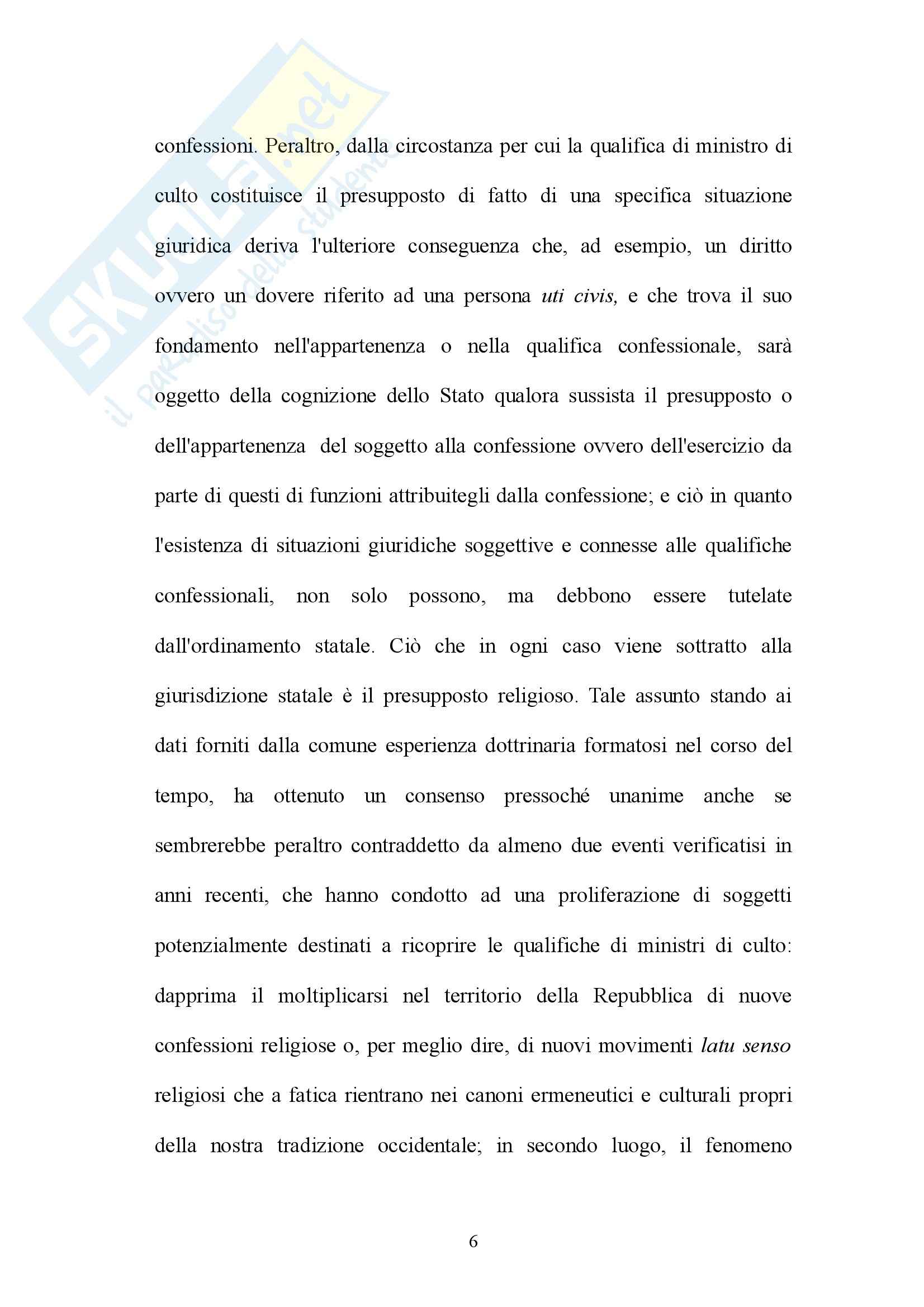 Diritto ecclesiastico - Appunti Pag. 6