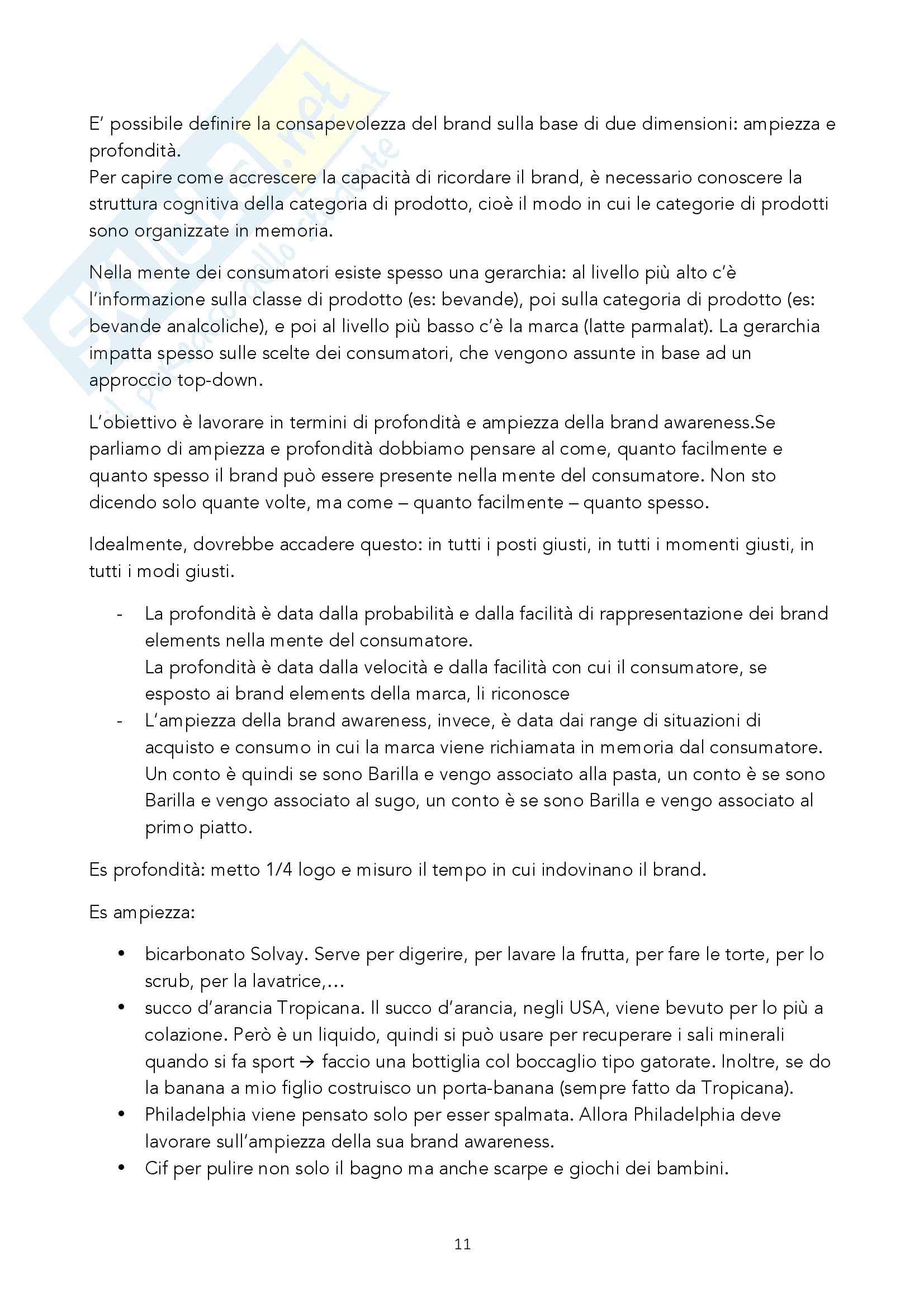 Riassunto esame Brand Management, prof Ostillio Pag. 11