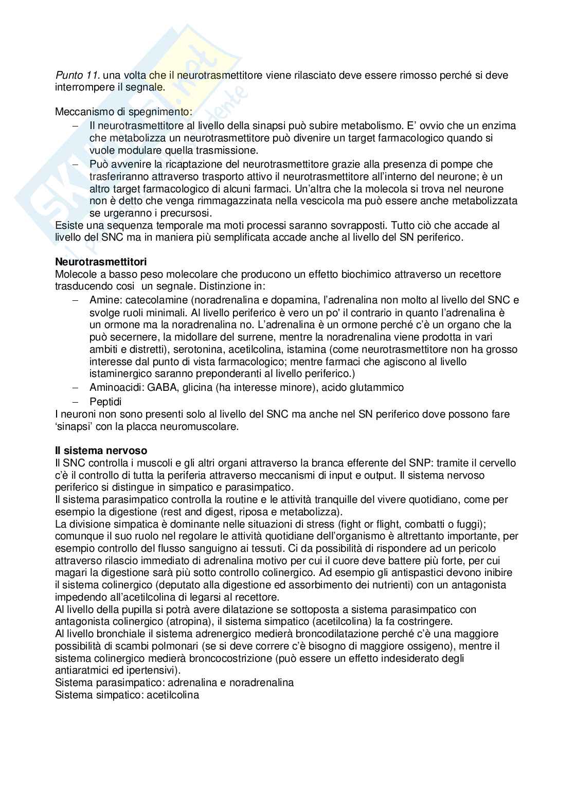 Sistema nervoso autonomo  Pag. 1