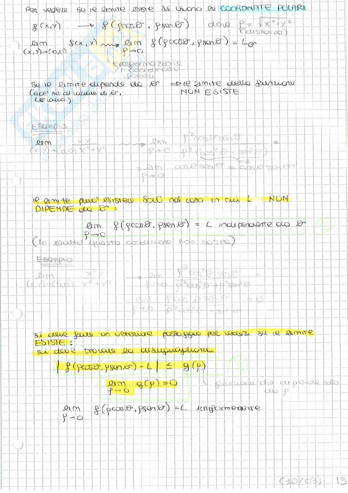 Appunti di Analisi 2 (prima parte) Pag. 41