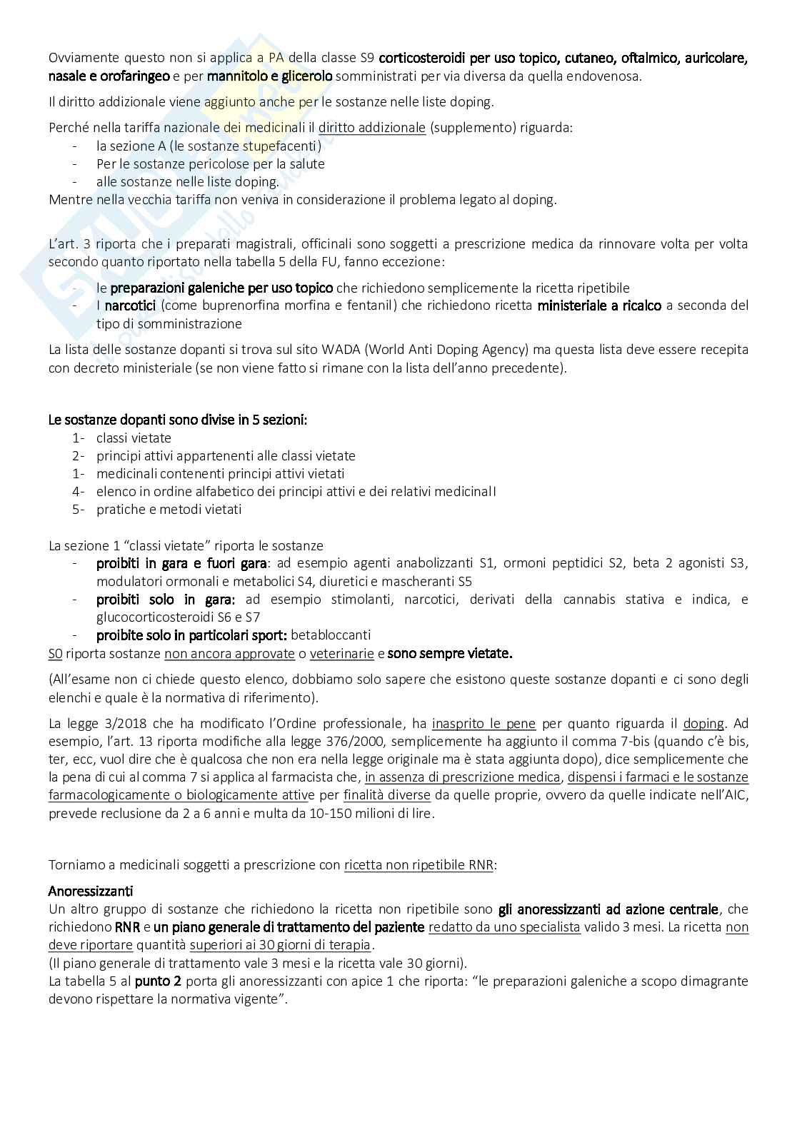 Tecnologia, legislazione e deontologia farmaceutiche I - Appunti e domande Pag. 26