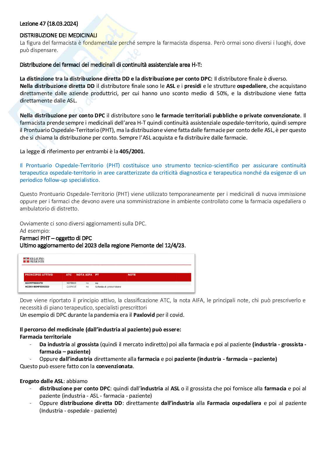 Tecnologia, legislazione e deontologia farmaceutiche I - Appunti e domande Pag. 36
