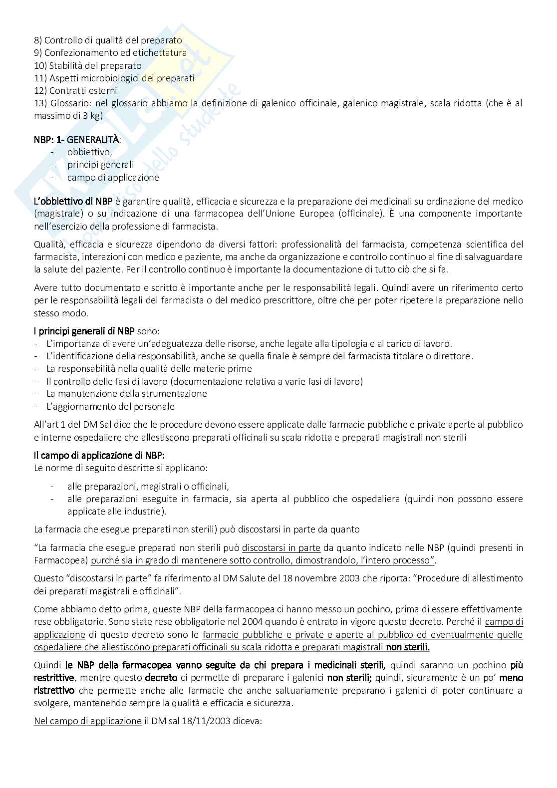 Tecnologia, legislazione e deontologia farmaceutiche I - Appunti e domande Pag. 71
