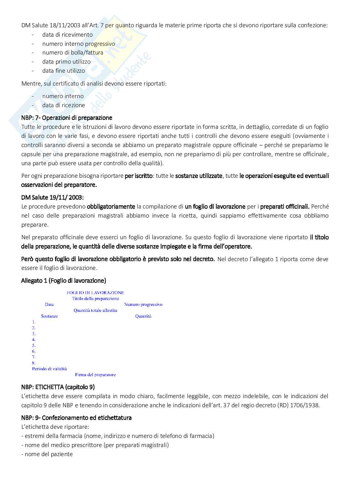 Tecnologia, legislazione e deontologia farmaceutiche I - Appunti e domande Pag. 76