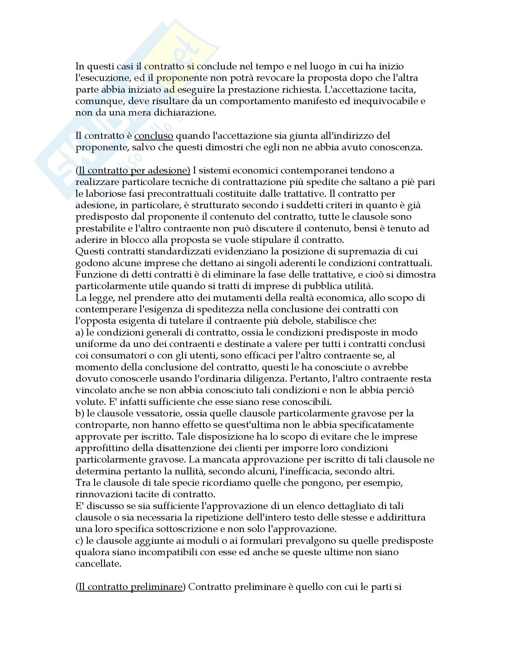 Diritto privato - Contratti Pag. 6