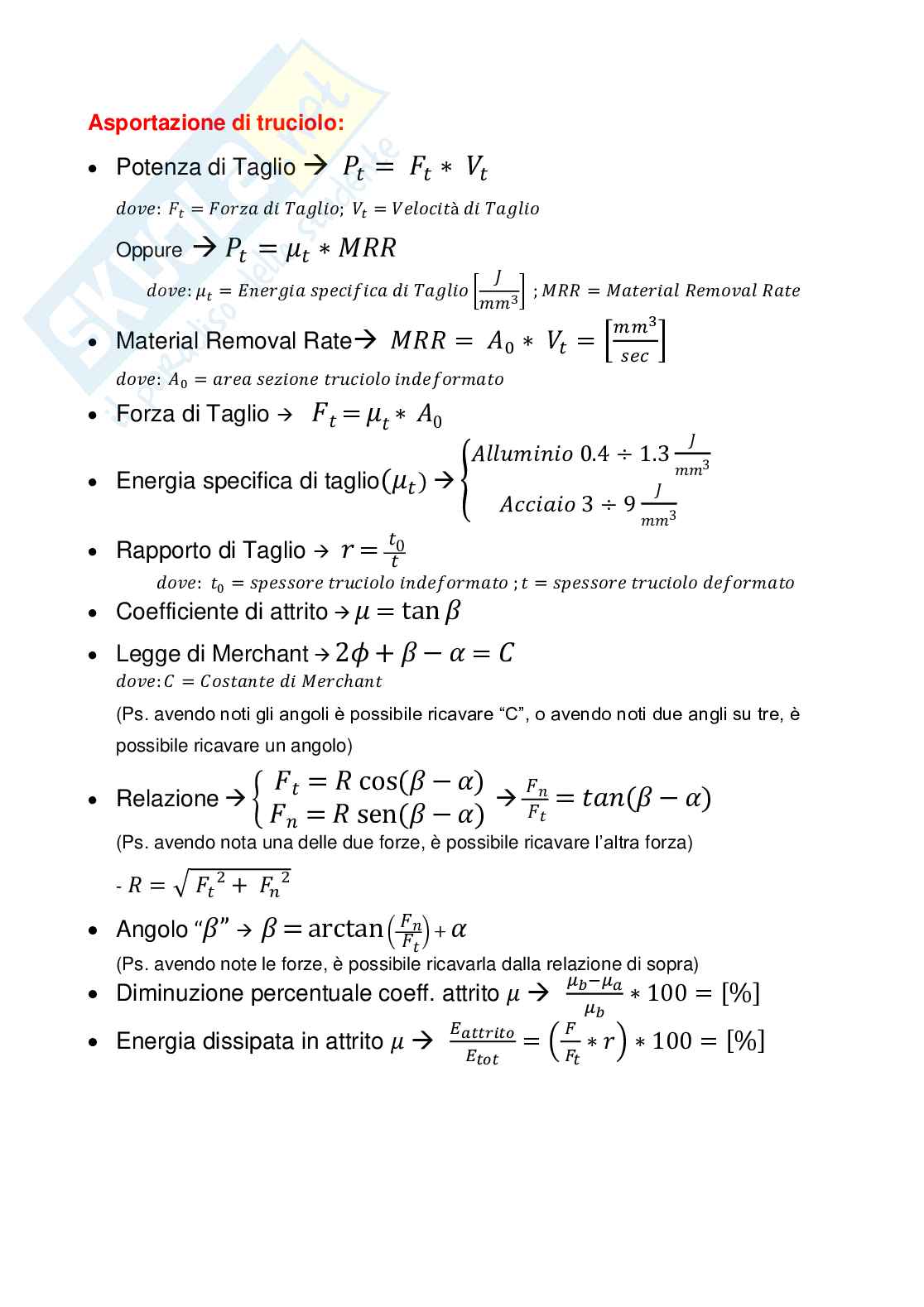 Formulario completo di Tecnologia Meccanica Pag. 16