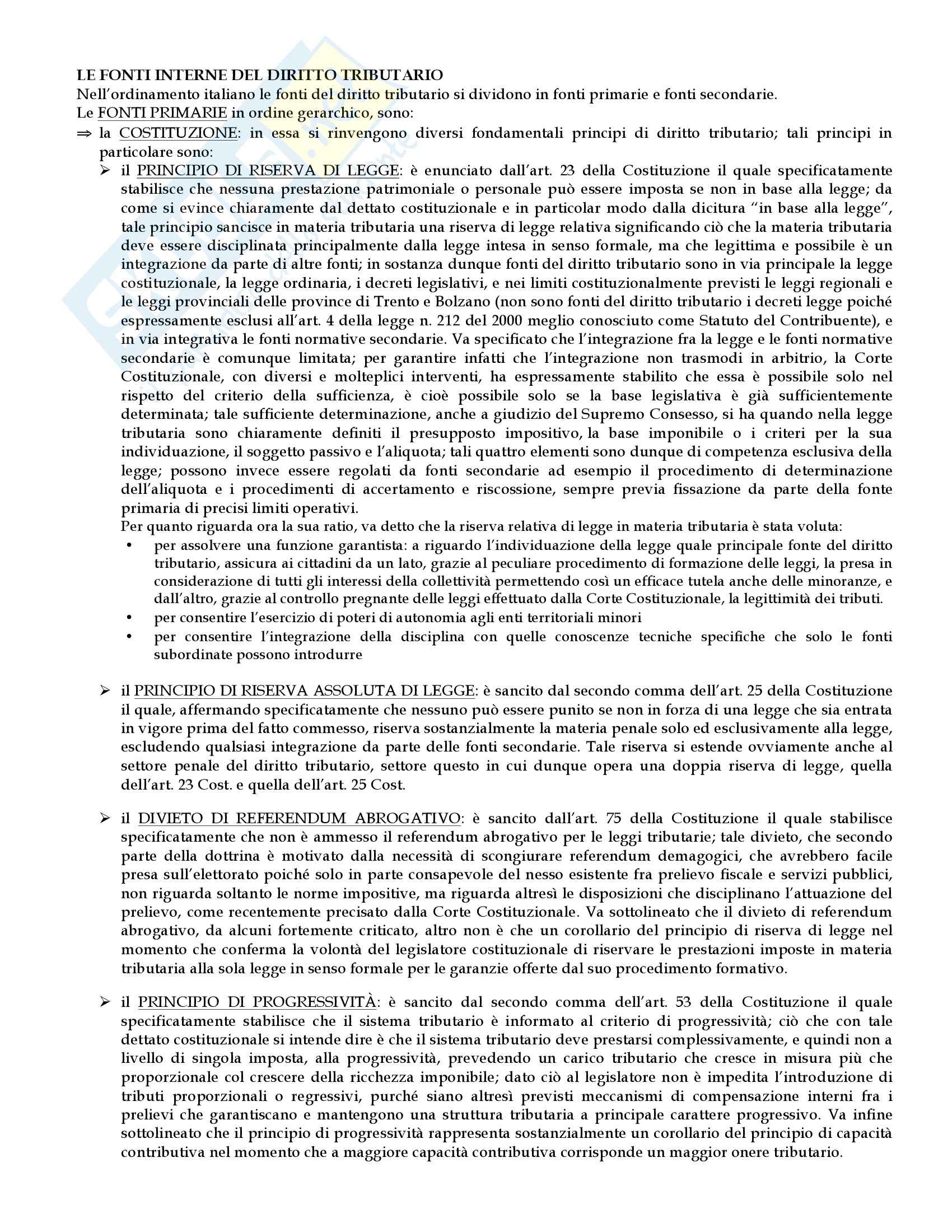 Diritto tributario - Appunti Pag. 6
