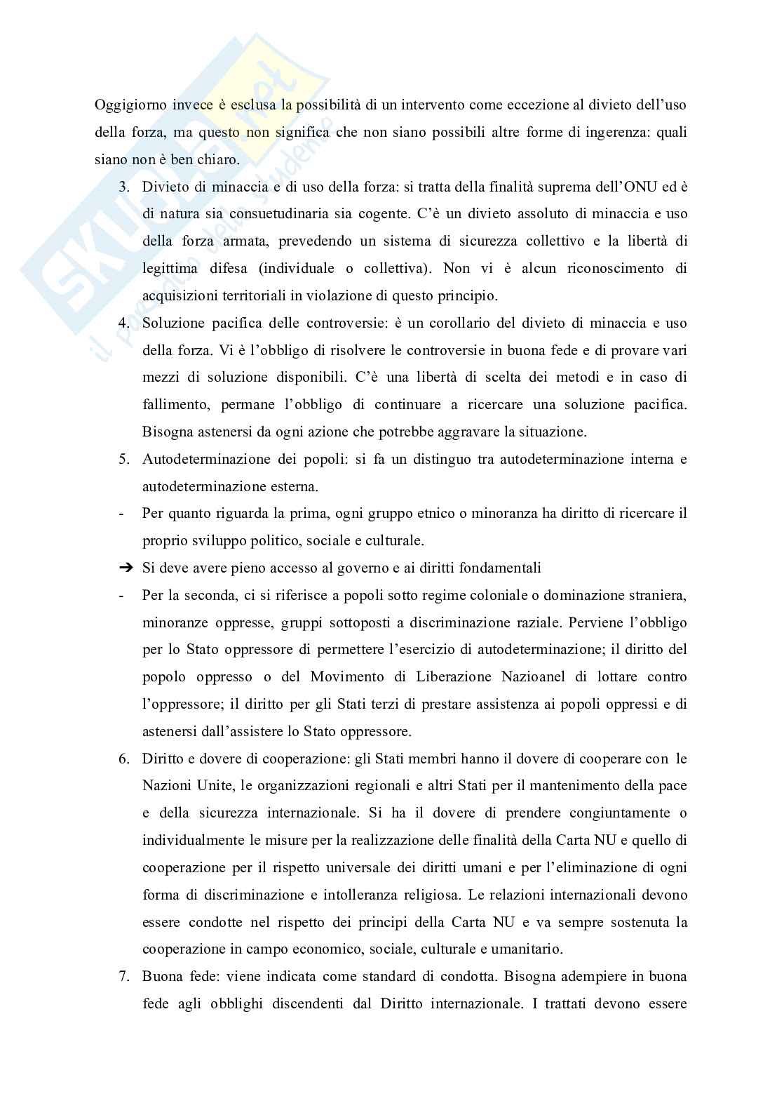 Riassunto esame Diritto internazionale, Prof. Mainetti Vittorio, libro consigliato Diritto internazionale , Focarelli  Pag. 11