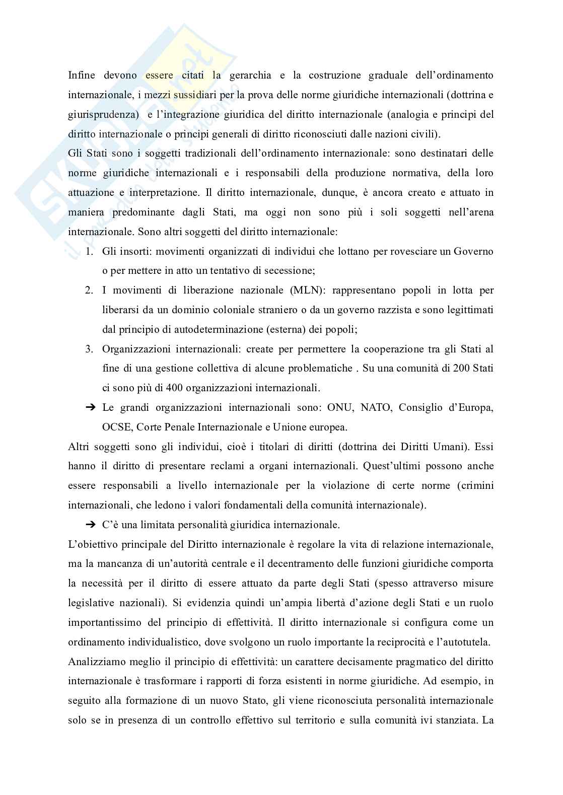 Riassunto esame Diritto internazionale, Prof. Mainetti Vittorio, libro consigliato Diritto internazionale , Focarelli  Pag. 2