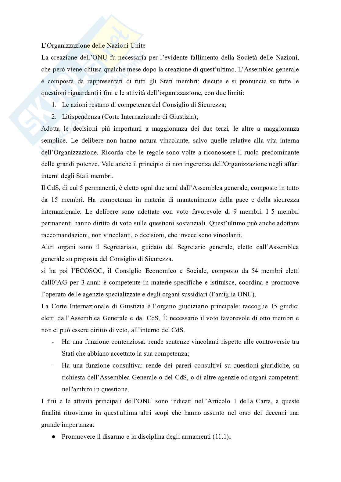 Riassunto esame Diritto internazionale, Prof. Mainetti Vittorio, libro consigliato Diritto internazionale , Focarelli  Pag. 21