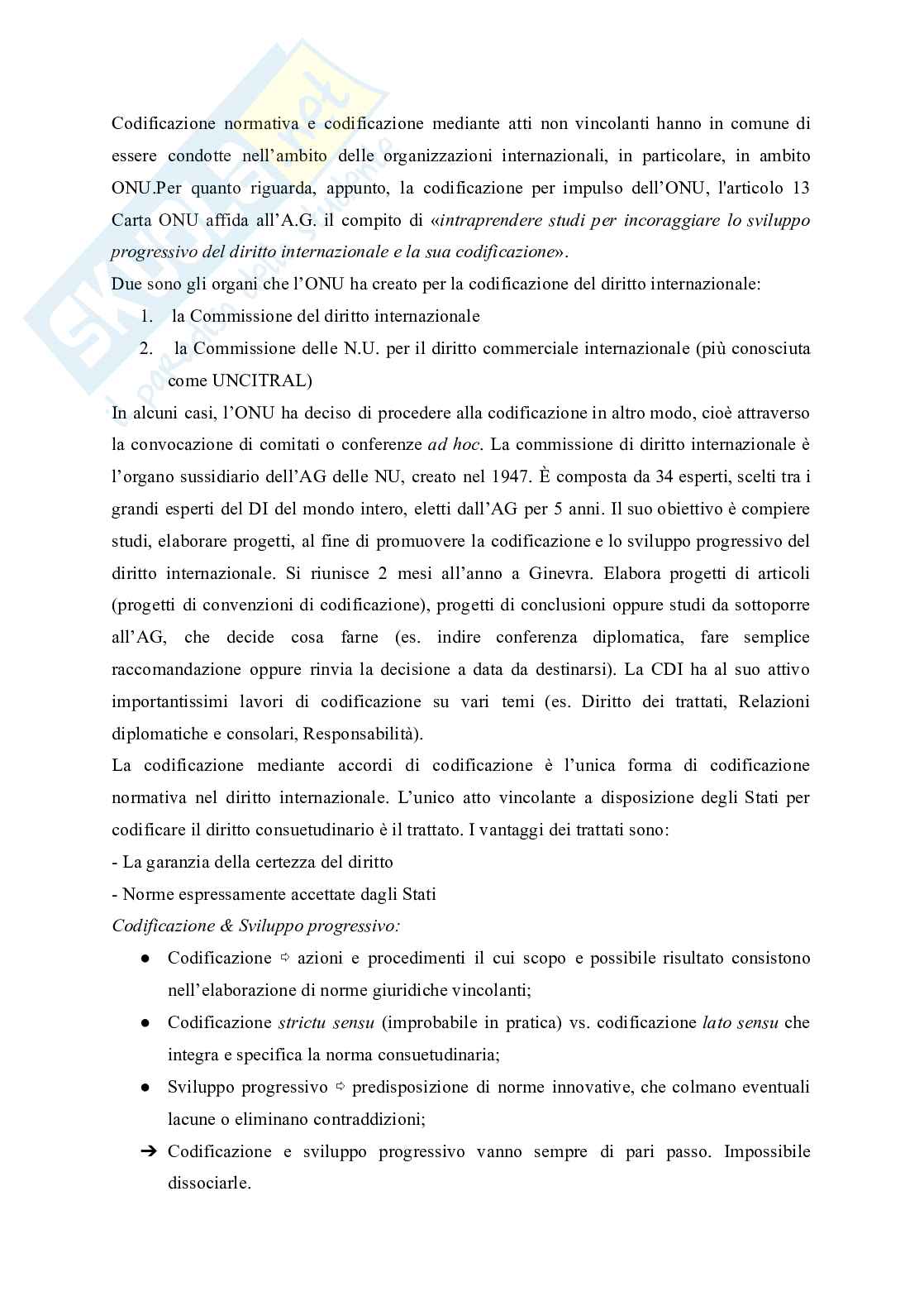 Riassunto esame Diritto internazionale, Prof. Mainetti Vittorio, libro consigliato Diritto internazionale , Focarelli  Pag. 36