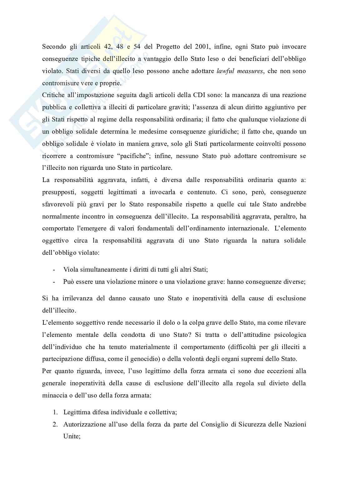 Riassunto esame Diritto internazionale, Prof. Mainetti Vittorio, libro consigliato Diritto internazionale , Focarelli  Pag. 56